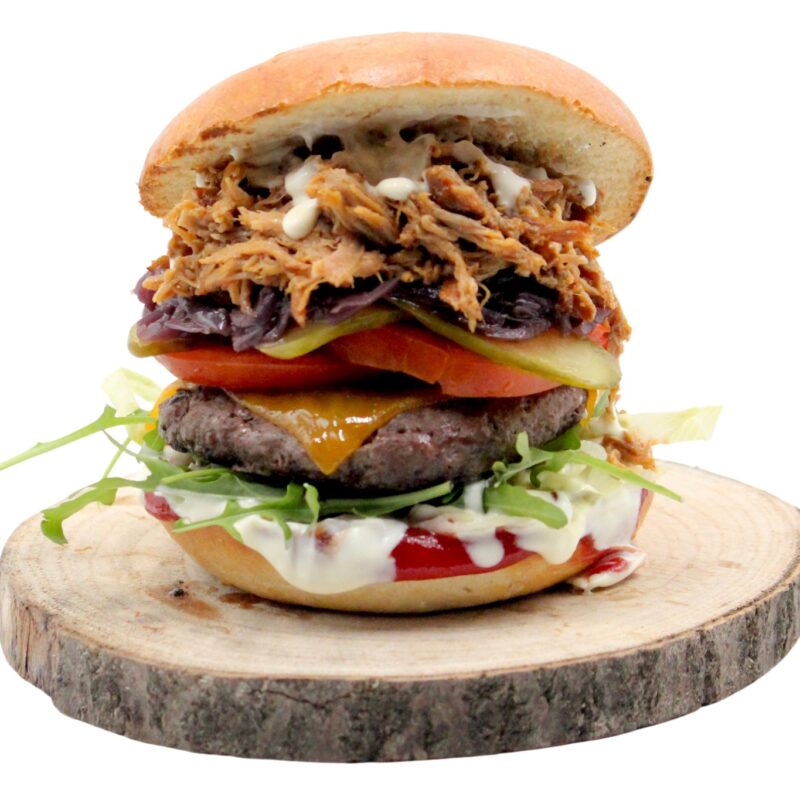 Pork & Beef Mega Burger
